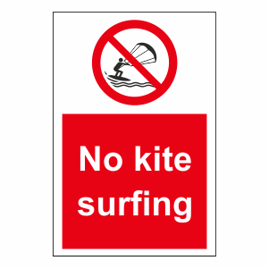 No Kite Surfing Warning